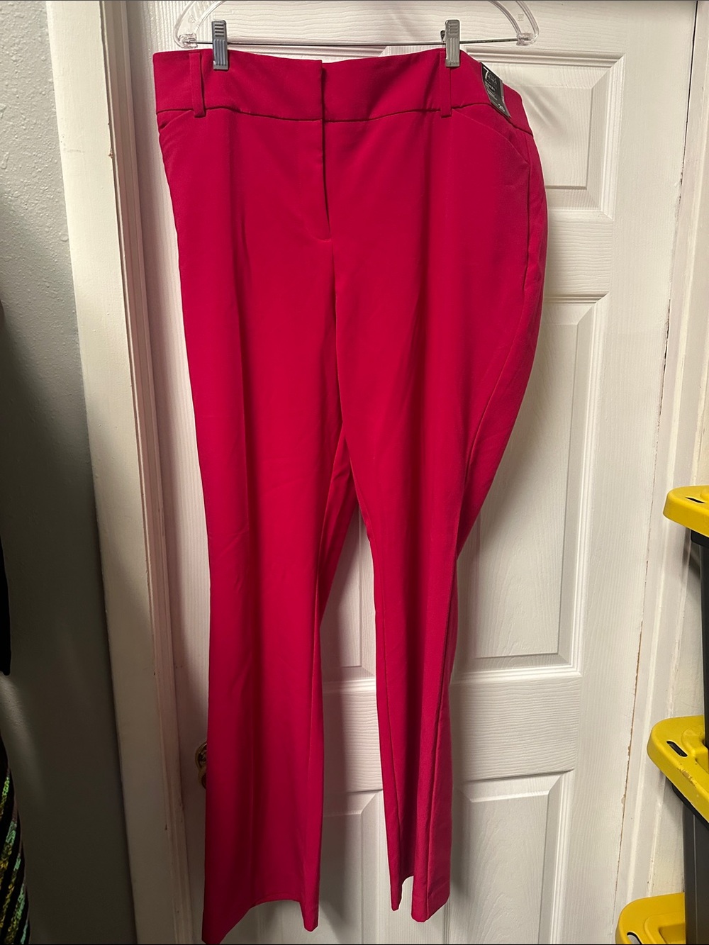 New York & Company Straight Leg Pants in Bright Pink